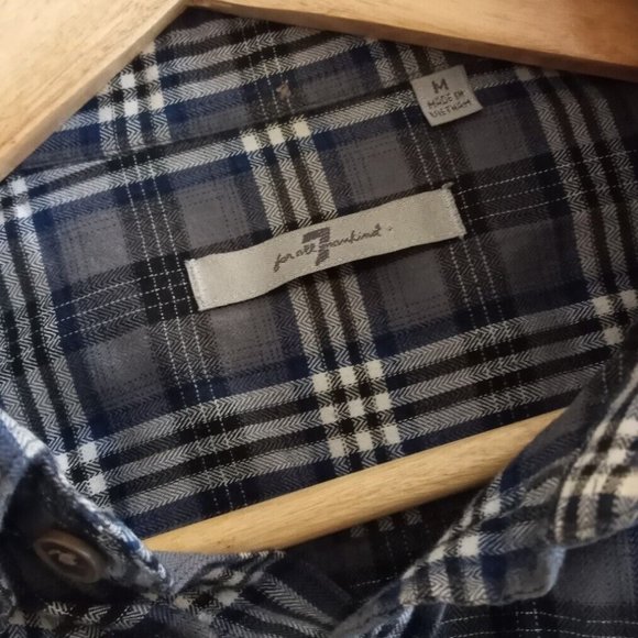 7 FOR ALL MANKIND - Check shirt - Sz. M - Picture 6 of 9